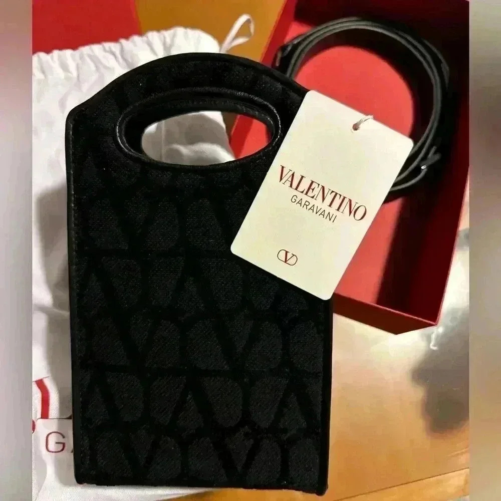 VALENTINO GARAVANI MINI TOILE ICONOGRAPHE CROSSBODY BAG